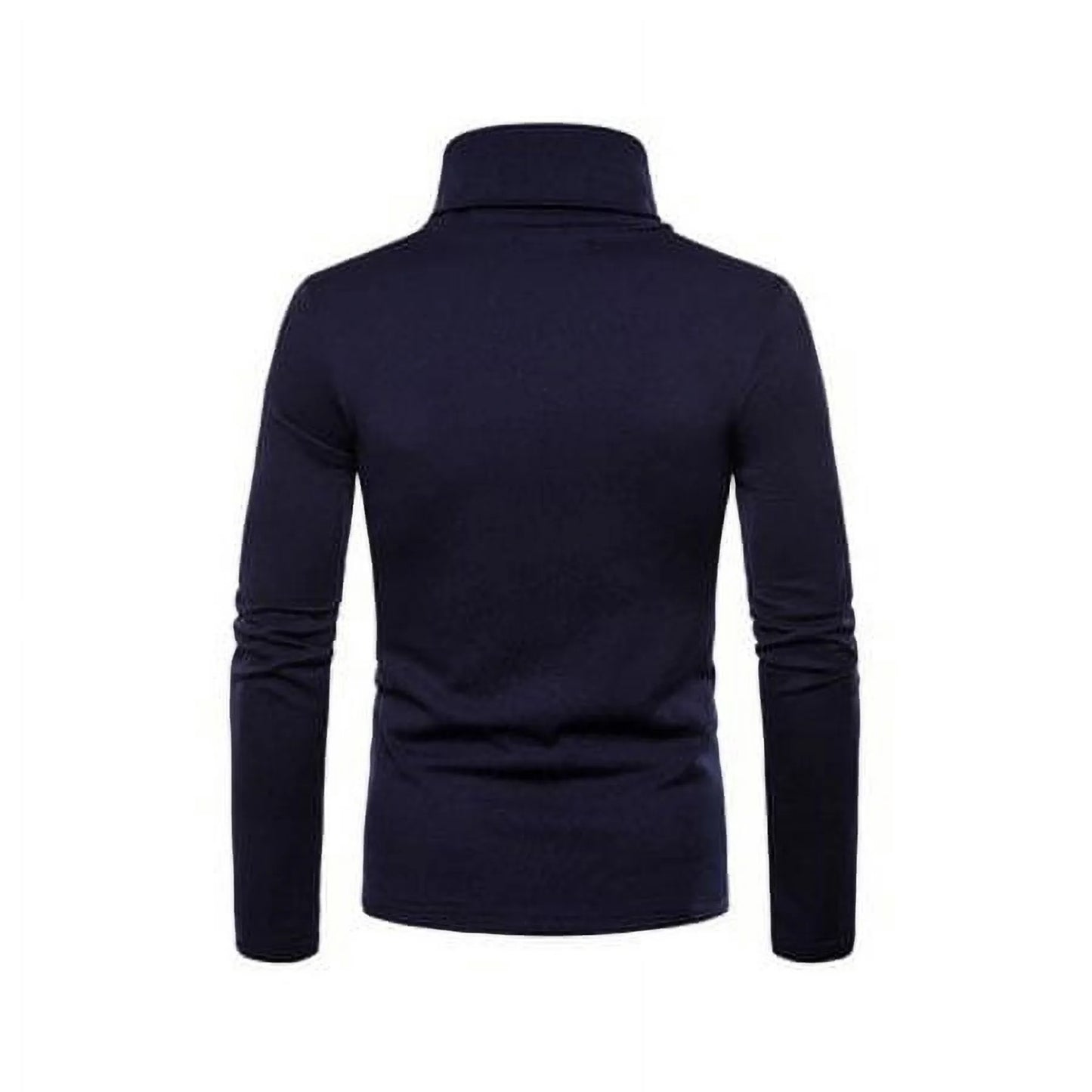 Men Long Sleeve Turtleneck Slim Pullover Sweater