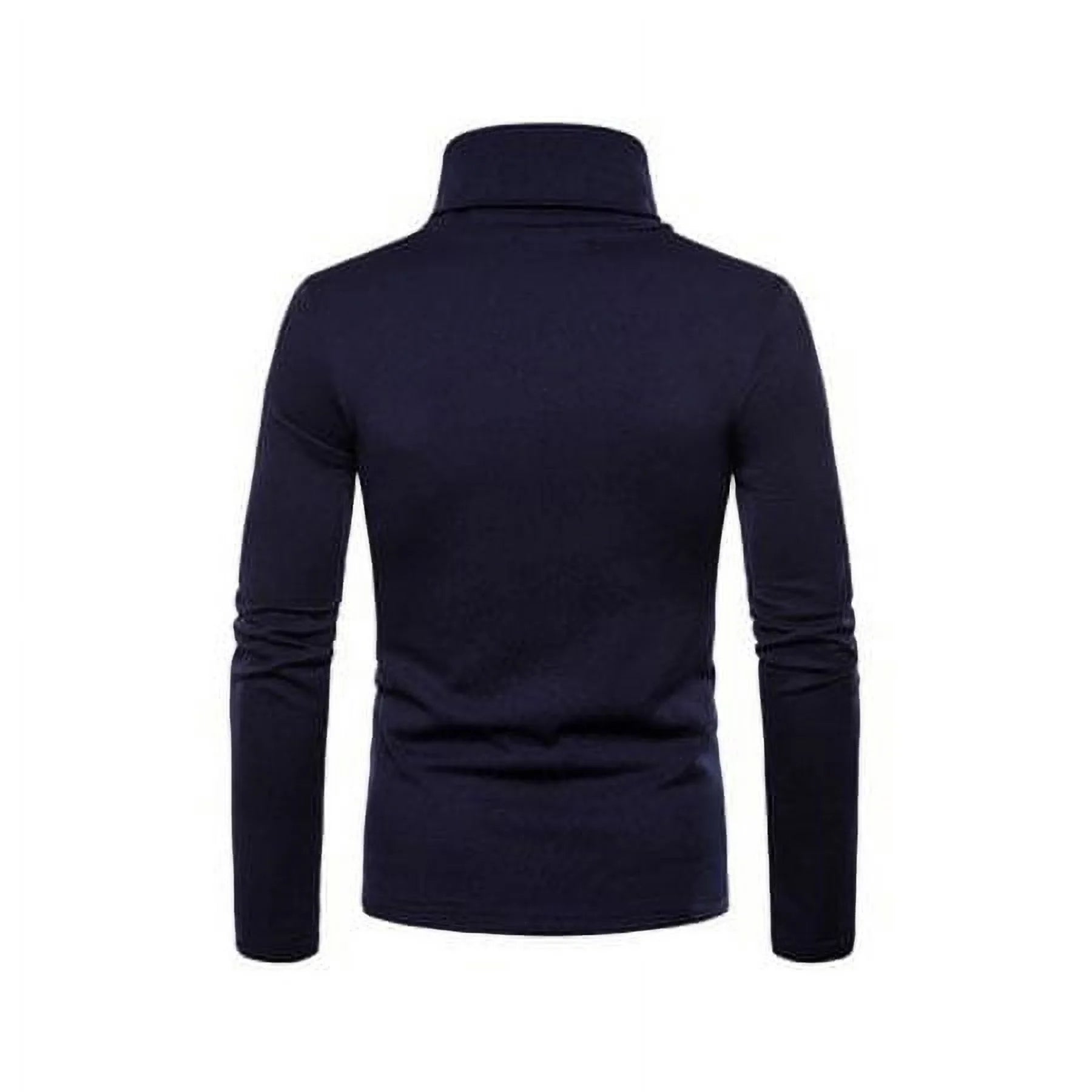Men Long Sleeve Turtleneck Slim Pullover Sweater